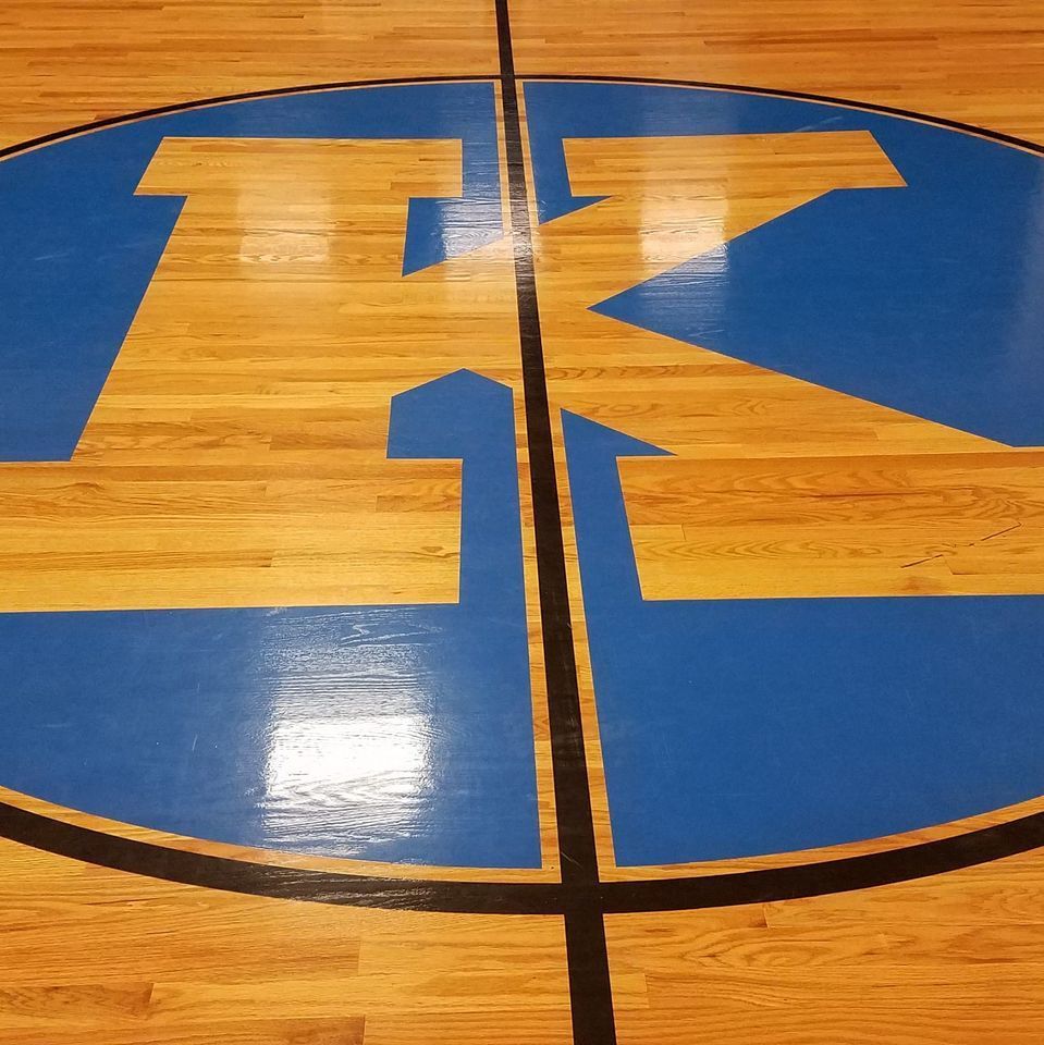 Gym Floor with K Logo