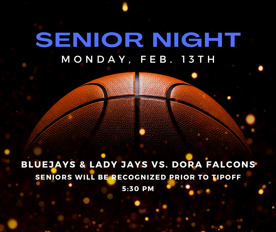 Senior Night Monday, February 13, 5:30pm