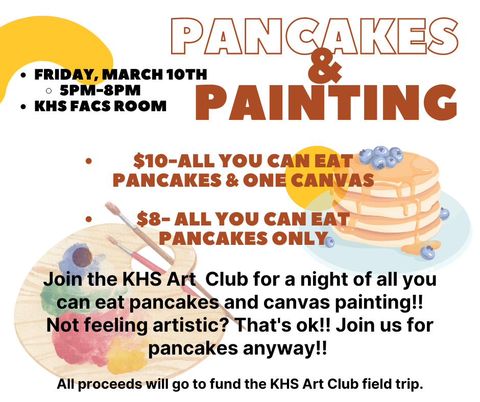 All You Can Eat Pancakes, Friday, March 10, 5:00pm -8:00pm